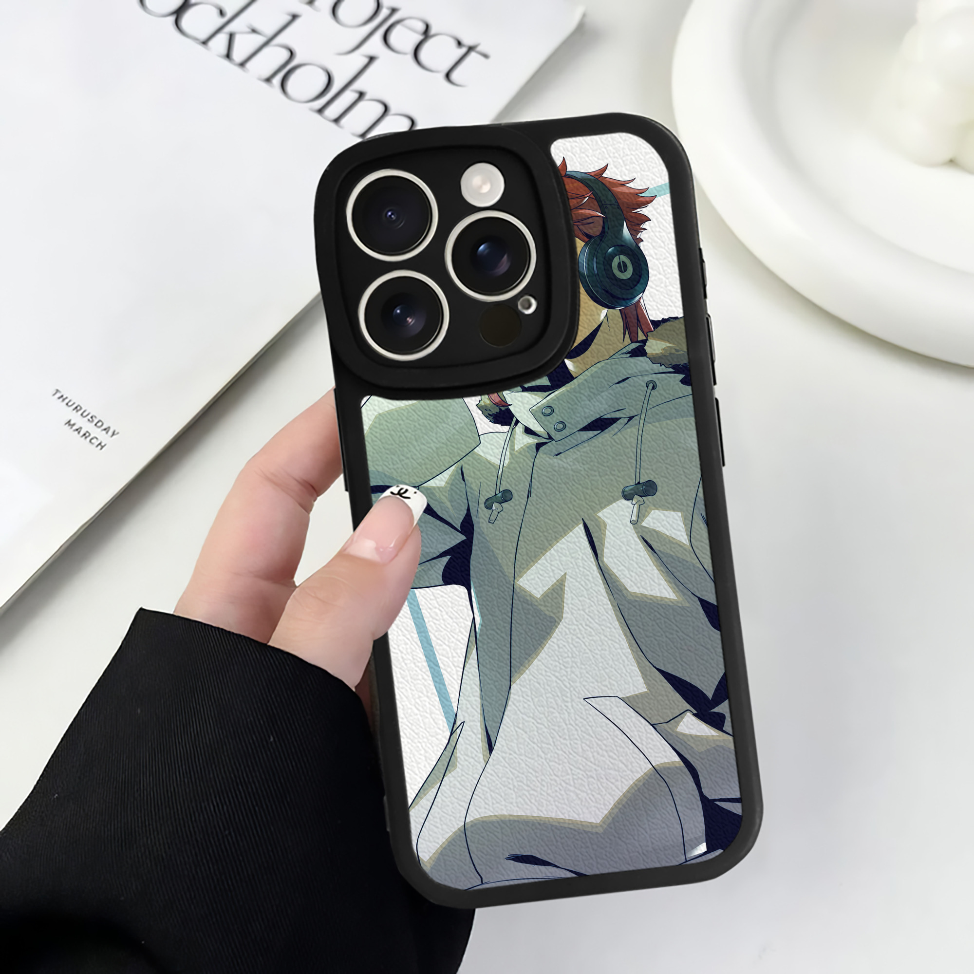 （画像用） ジョジョの奇妙な冒険 JoJo's Bizarre Adventure 【iPhone 16シリーズ対応】シリコンスマホケース（レザー調） 材質：シリコン